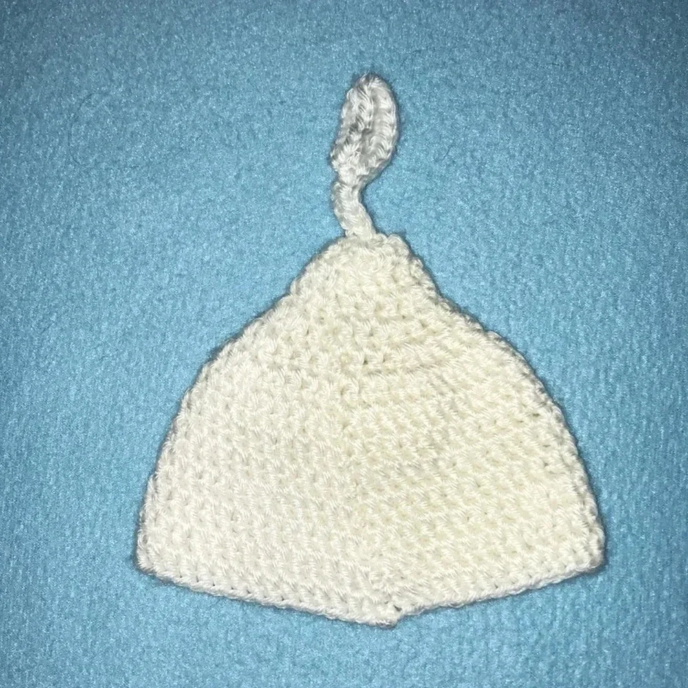 CROCHETED ghost hat and matching booties